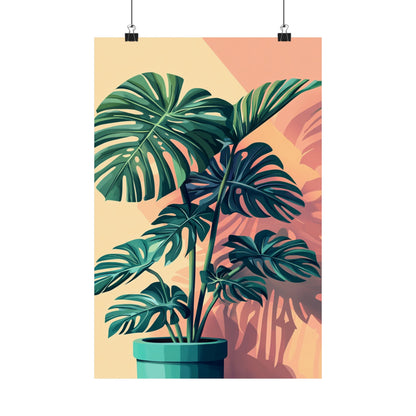 Tropical Monstera Botanical Fine Art Print