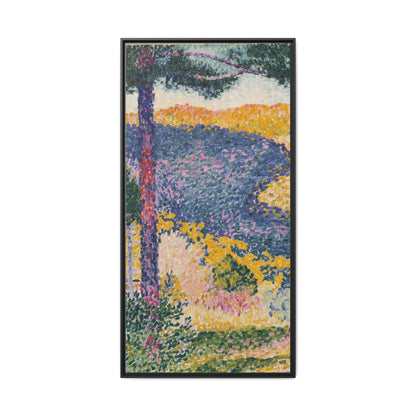 Valley with Fir Shade on the Mountain - Museum Collection - Framed Canvas Print