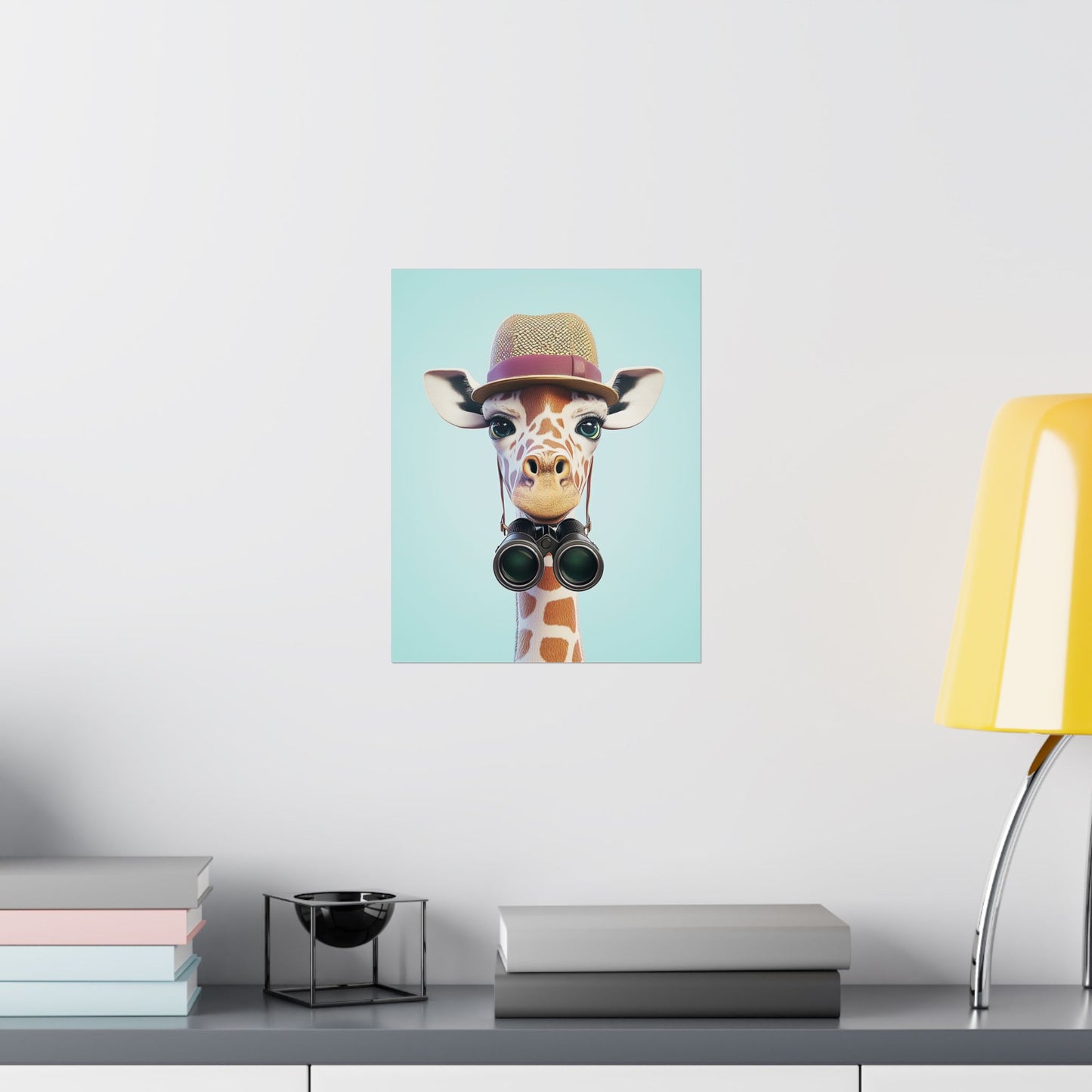 Adventure Awaits - His & Hers Giraffe Fine Art Prints (II) - Whimsical Animals - Wall Art -  Fine Art Prints - Home Décor