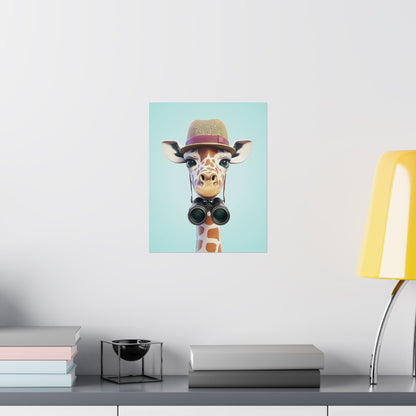 Adventure Awaits - His & Hers Giraffe Fine Art Prints (II) - Whimsical Animals - Wall Art -  Fine Art Prints - Home Décor