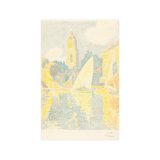 Port of Saint-Tropez - Signac Pointillist Fine Art Poster