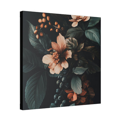 Evergreen Moody Botanical -Secret Garden Series  - Fine Art Print on Canvas