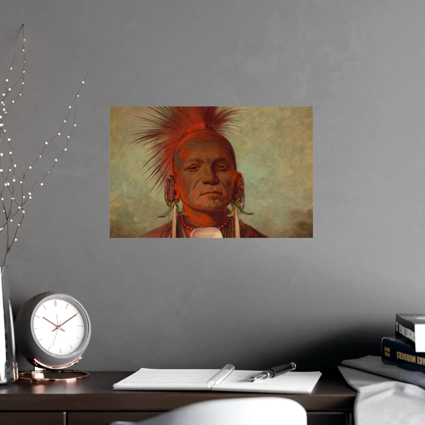 Iowa Medicine Man Portrait - George Catlin - Fine Art Poster