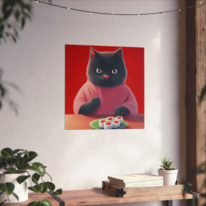 9 Lives Sushi Bar Art Print - Matte Vertical Posters