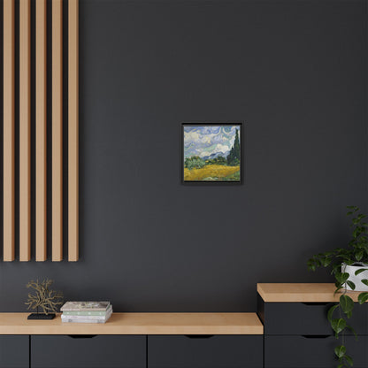 Van Gogh - Wheat Field with Cypresses - Museum Collection - Framed Canvas Print