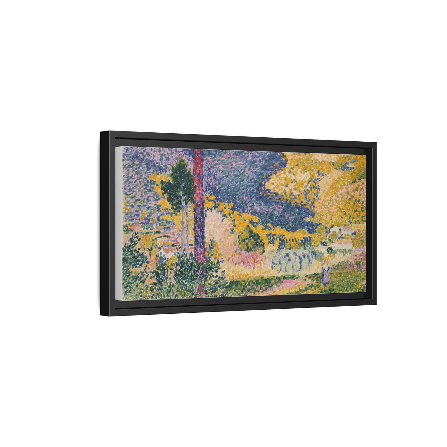 Valley with Fir Shade on the Mountain - Museum Collection - Framed Canvas Print