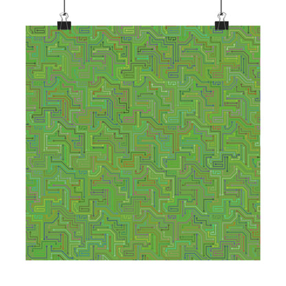 Circuit Board Art Print - Multi-color - Tech- Vertical Poster - Modern Wall Art