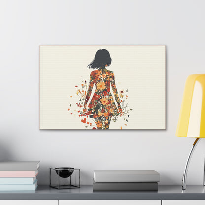 You Belong Among the Wildflowers  - Flower Girl - Print on Canvas
