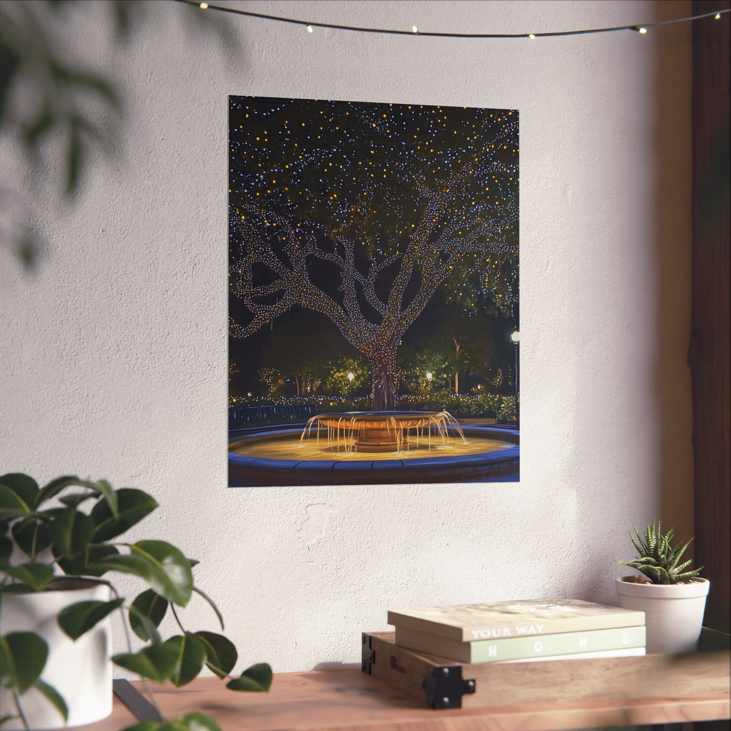 Winter Lights in the Park - Fine Art Print - Poster Print