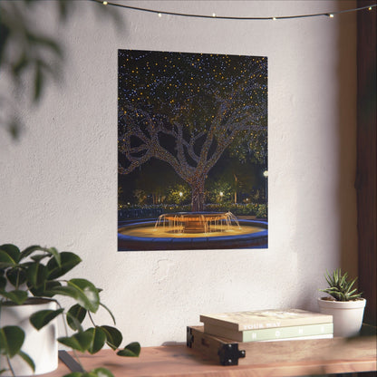 Winter Lights in the Park - Fine Art Print - Poster Print