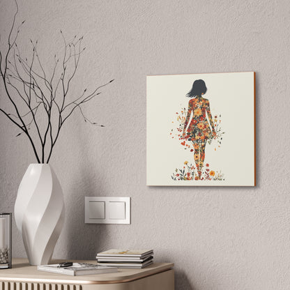 You Belong Among the Wildflowers  - Flower Girl - Print on Canvas