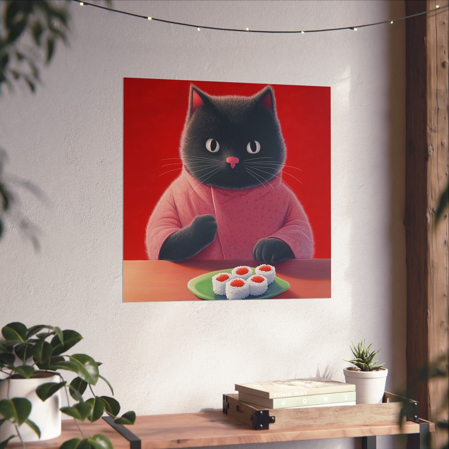 9 Lives Sushi Bar Art Print - Matte Vertical Posters