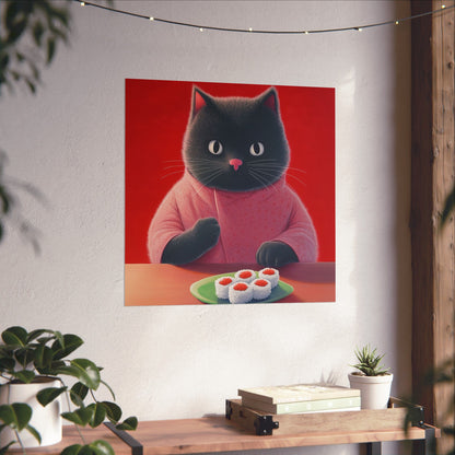 9 Lives Sushi Bar Art Print - Matte Vertical Posters