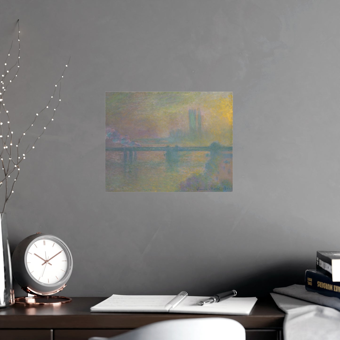 Charing Cross Bridge London - Monet Fine Art Poster