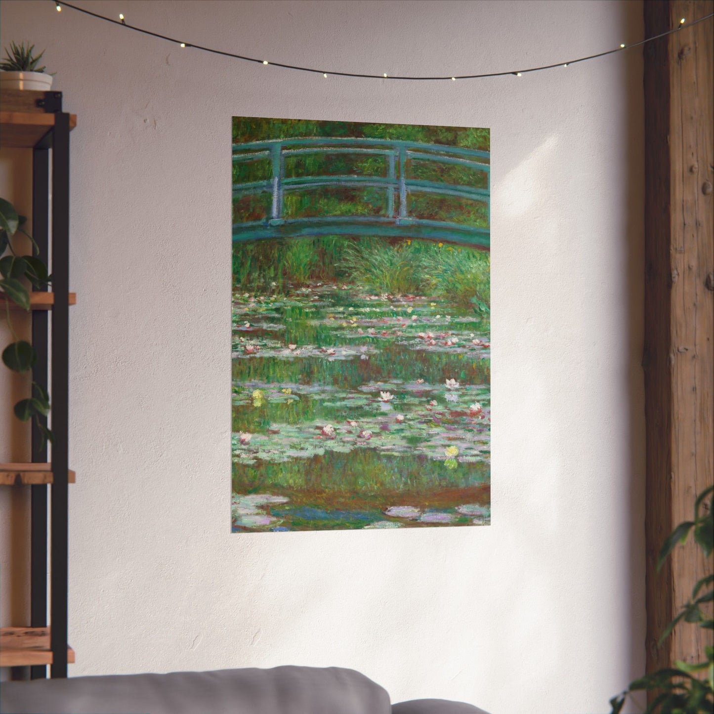 Claude Monet - Japanese Foot Bridge Fine Art Canvas Print