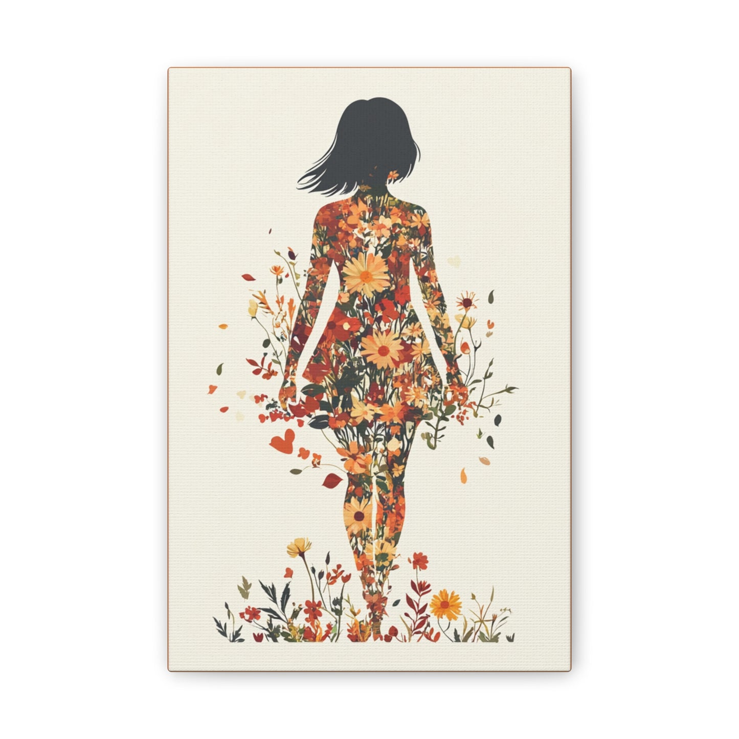 You Belong Among the Wildflowers  - Flower Girl - Print on Canvas