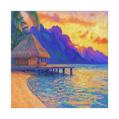 Mornings are Better on Vacation  - Fine Art Print on Canvas