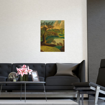 Stylized Landscape - Modern Abstract Fine Art Poster