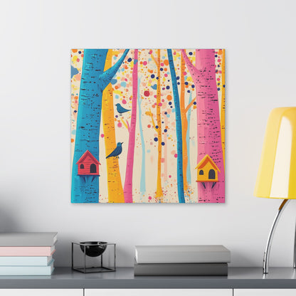 Here for the Birds - Delight in Nature Series - Fine Art Print on Canvas