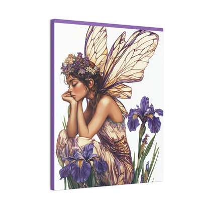 Iris You Were Here - Flowers & Fairies Collection - Fine Art Print on Canvas