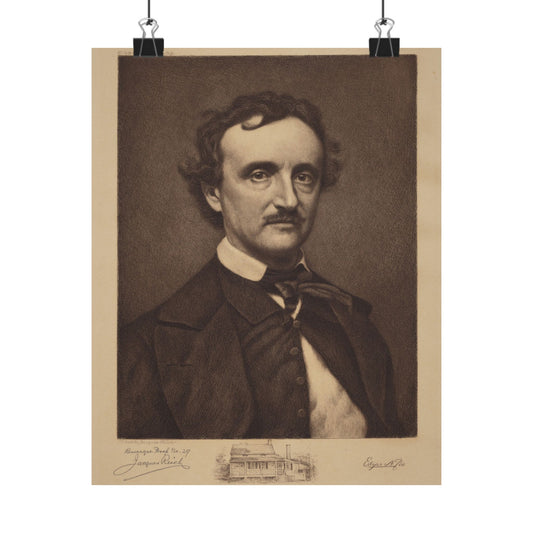 Edgar Allan Poe Portrait Literary Fine Art Print