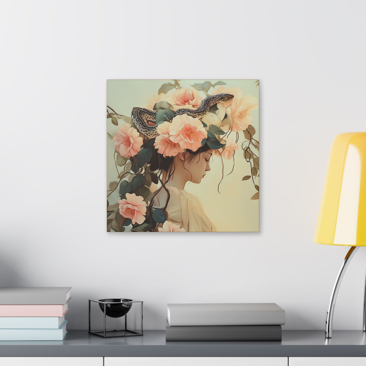 Snake Charmer - Secret Garden Series - Fine Art Print on Canvas