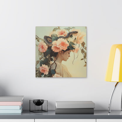 Snake Charmer - Secret Garden Series - Fine Art Print on Canvas
