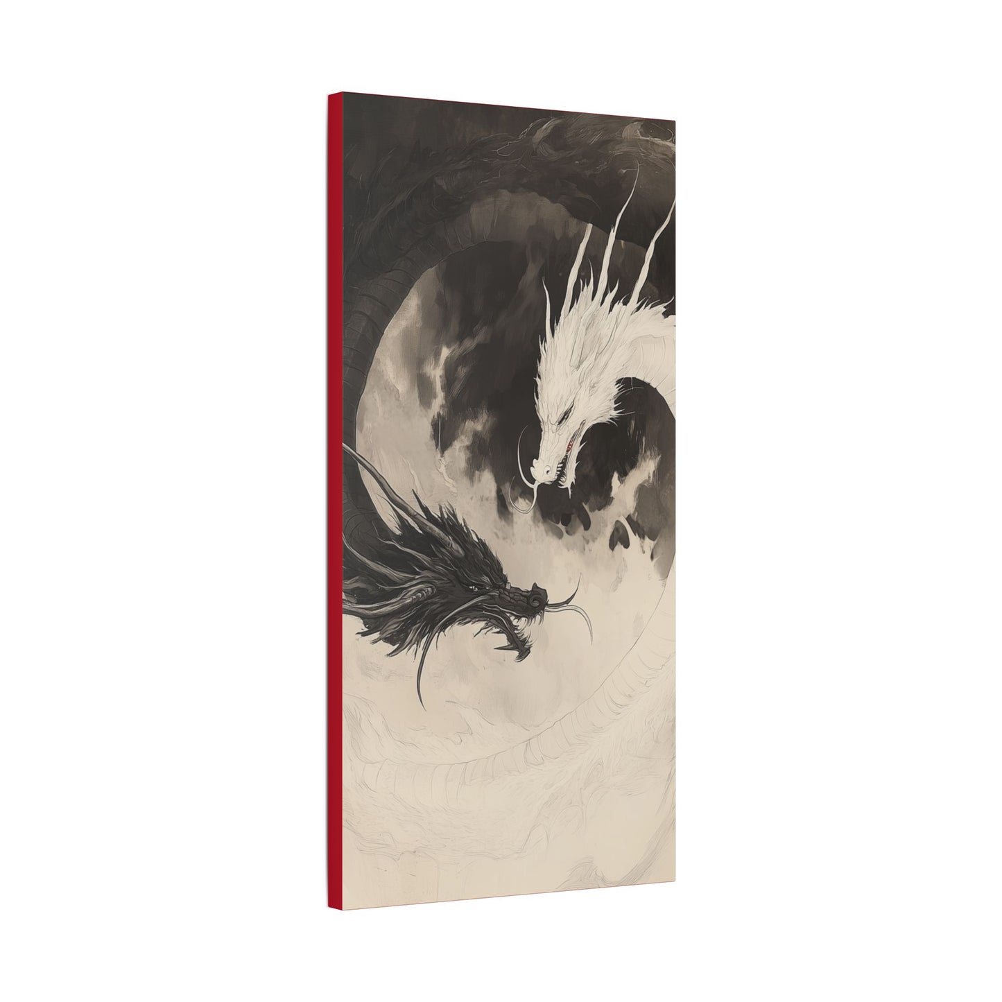 Yin & Yang - Dragon Art Collection -  Fine Art Print on Canvas