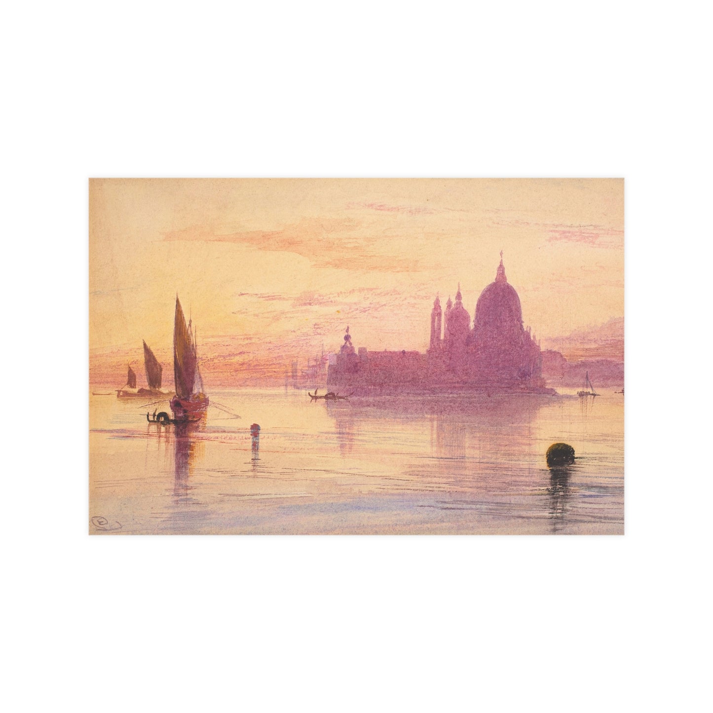 Santa Maria della Salute Venice at Sunset - Fine Art Poster
