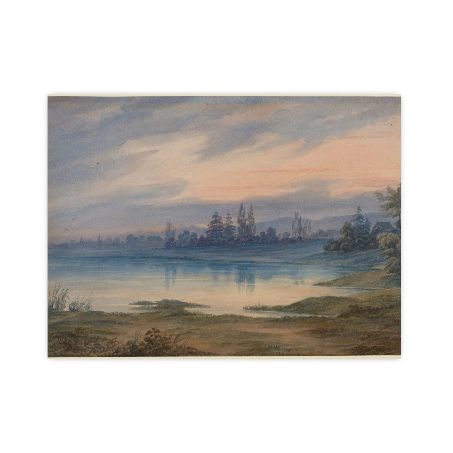 Landscape near Strasbourg - European Pastoral Fine Art Poster