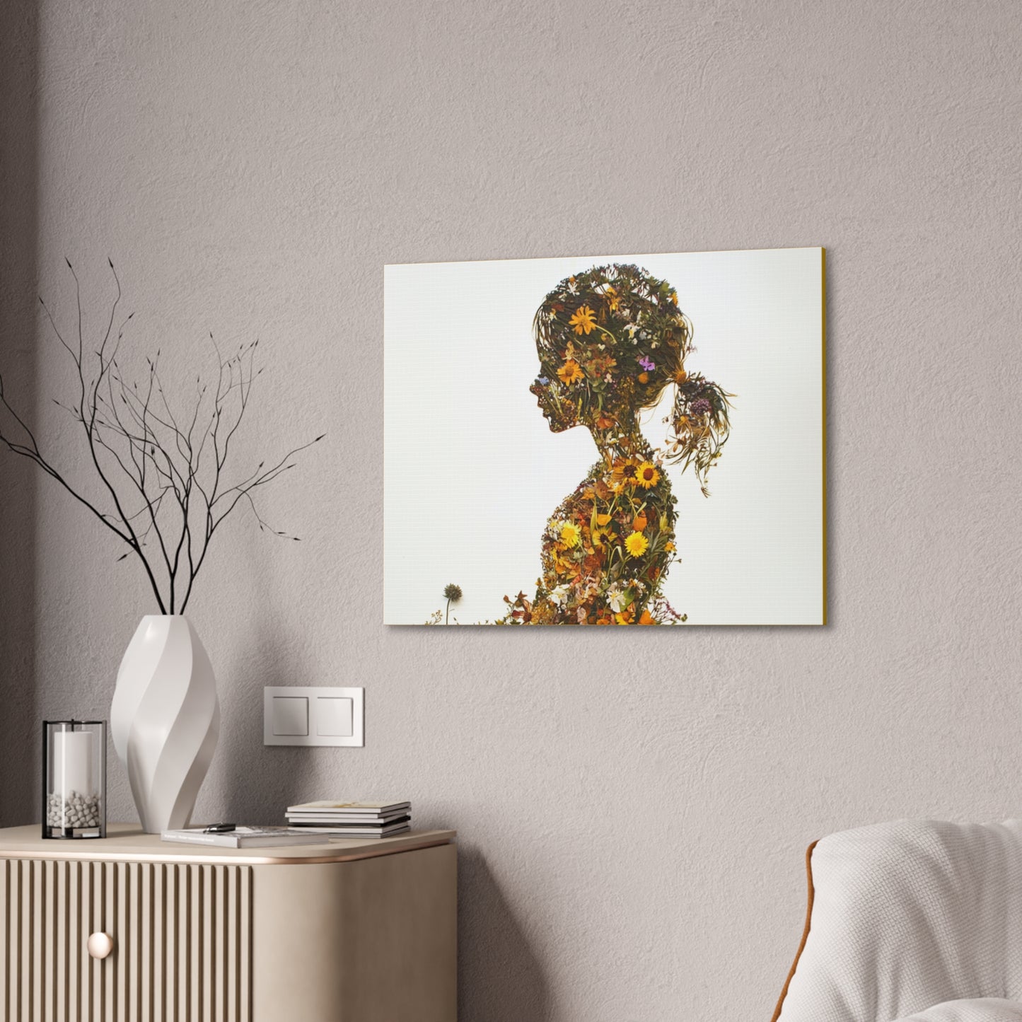 Summers Gone By - Wildflowers Fine Art Print on Canvas