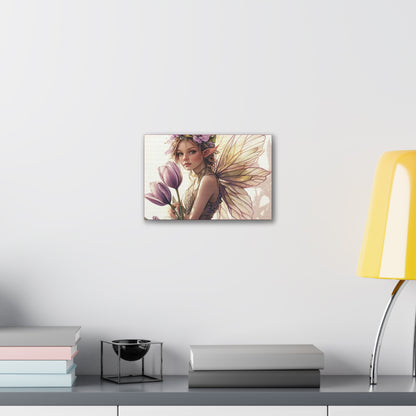 Tuesdays are for Tulips - Flowers & Fairies Collection - Fine Art Print on Canvas