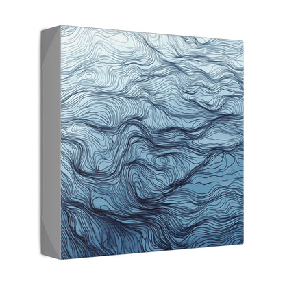 Mood Blue Abstract Blue Canvas Wall Art