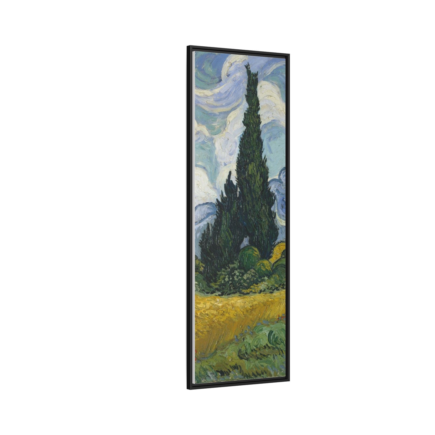 Van Gogh - Wheat Field with Cypresses - Museum Collection - Framed Canvas Print