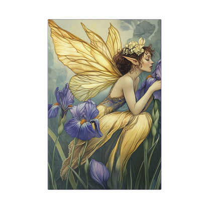 Iris You Were Here - Flowers & Fairies Collection - Fine Art Print on Canvas