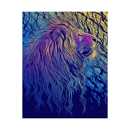 Lion Heart - Fine Art Print - Whimsical Animals - Nature Posters - Vibrant Wall Art for Animal Lovers