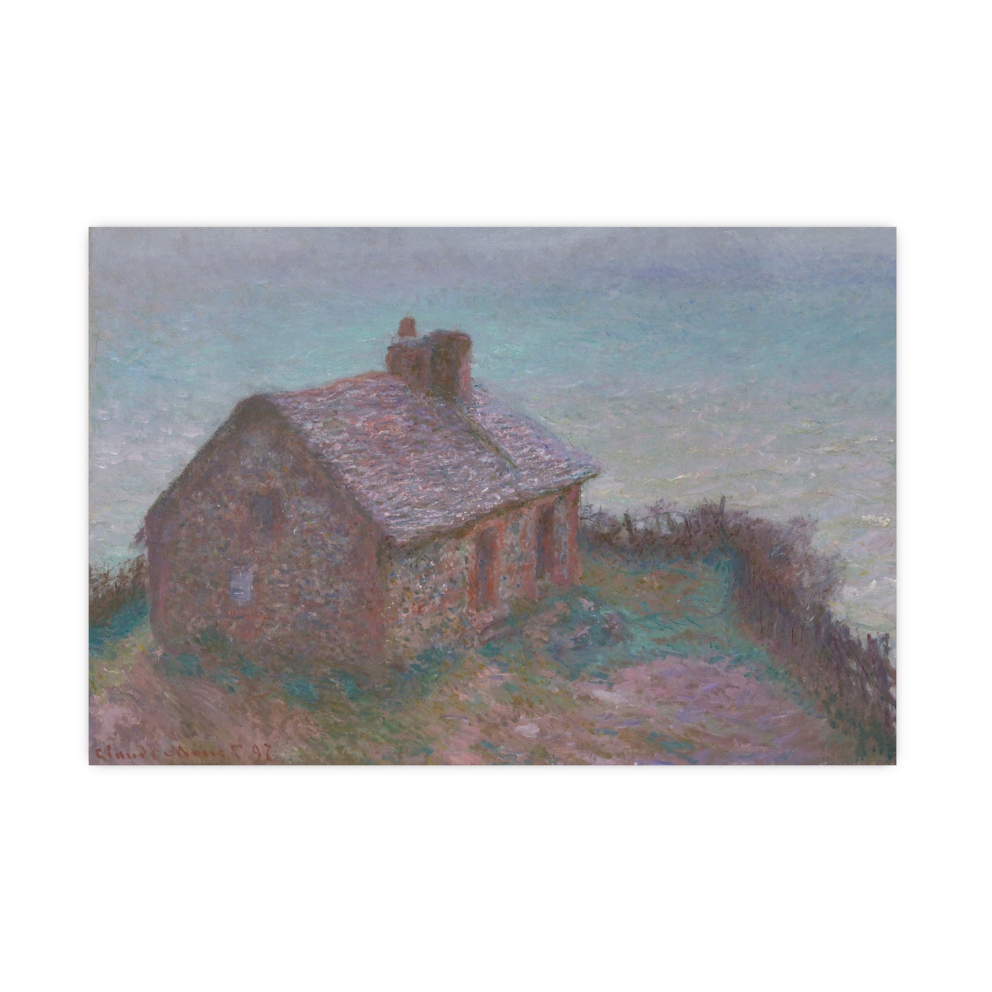 The Customs House at Varengeville - Monet Fine Art Poster