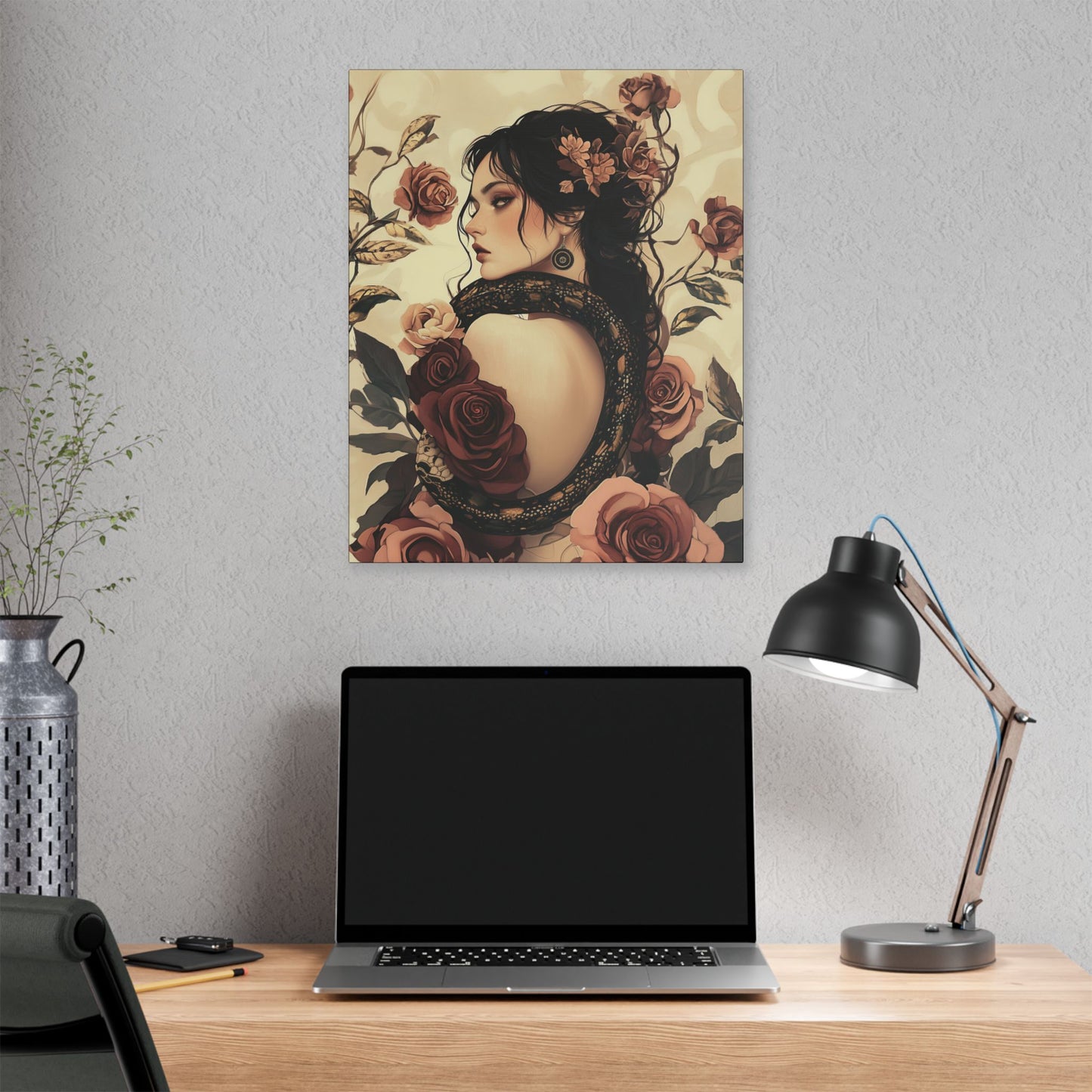Never Look Back - Secret Garden Series - Fine Art Print on Canvas