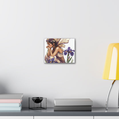 Iris You Were Here - Flowers & Fairies Collection - Fine Art Print on Canvas