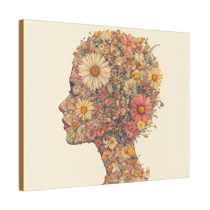 And So She Grew on Canvas