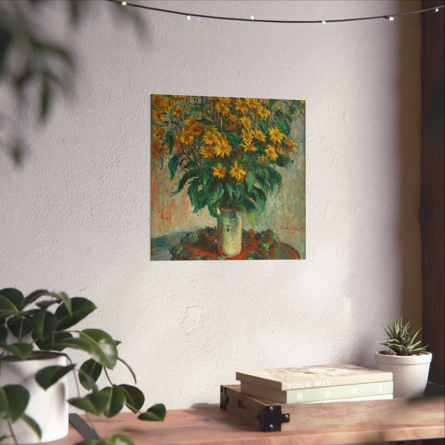 Claude Monet - Jerusalem Artichokes Painting - Fine Art Print - Vertical Poster - Floral Art Décor