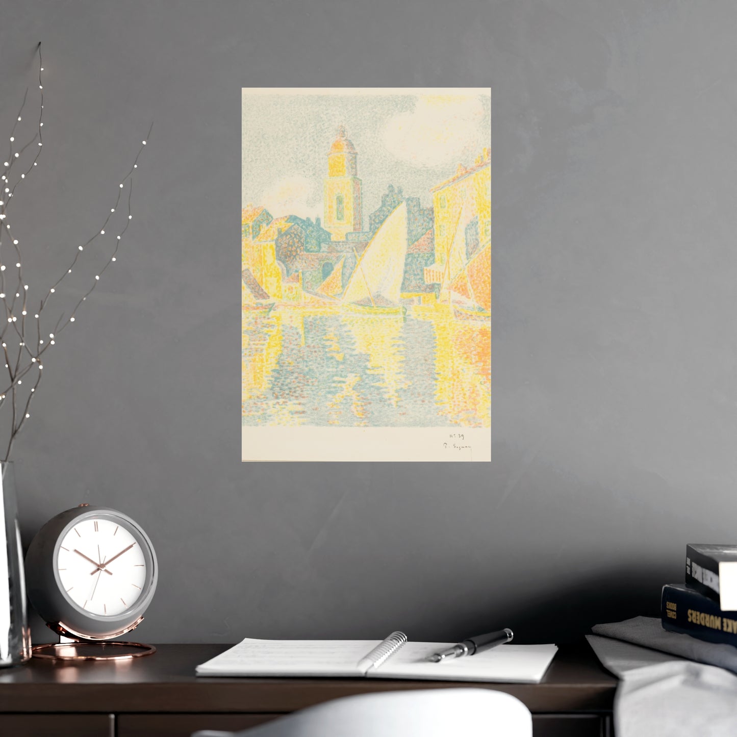 Port of Saint-Tropez - Signac Pointillist Fine Art Poster