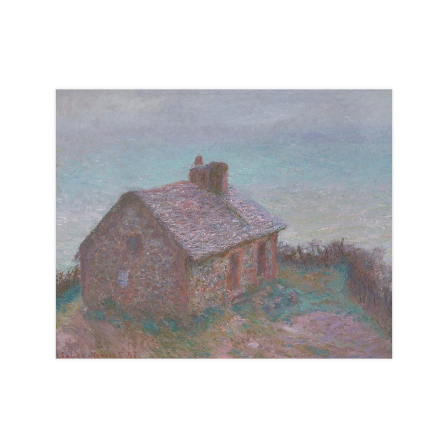 The Customs House at Varengeville - Monet Fine Art Poster