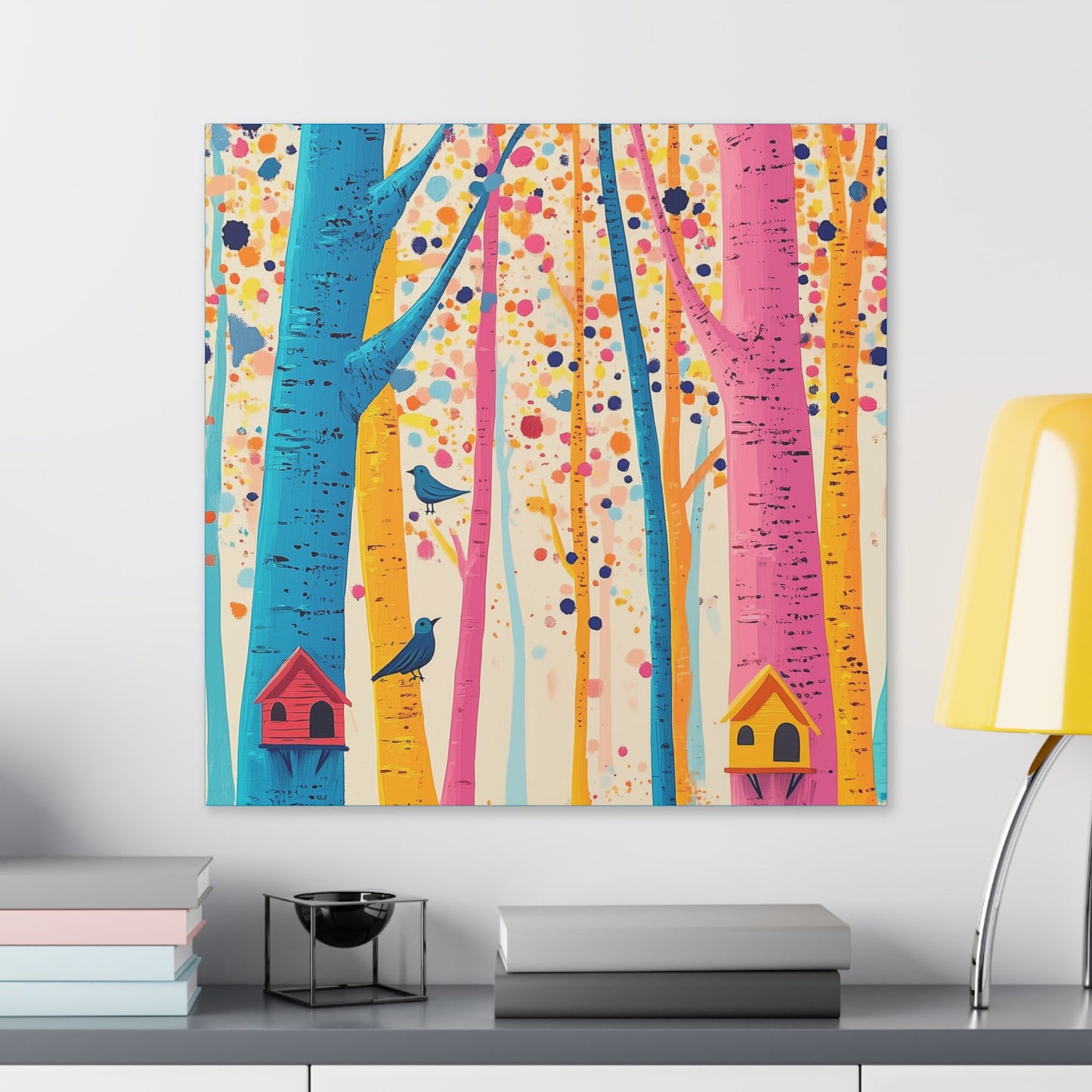 Here for the Birds - Delight in Nature Series - Fine Art Print on Canvas