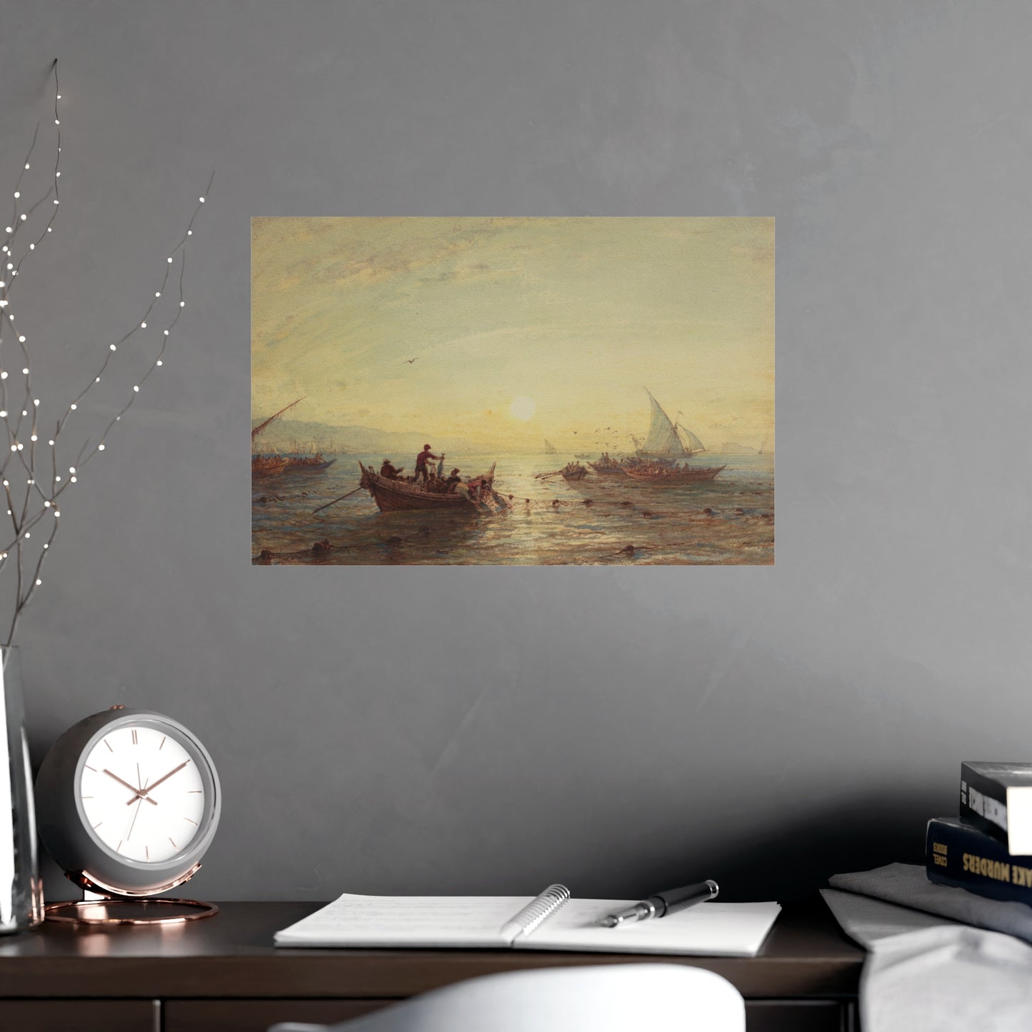 Tuna Fishing at Sunrise Marseilles - Maritime Fine Art Poster