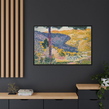 Valley with Fir Shade on the Mountain - Museum Collection - Framed Canvas Print