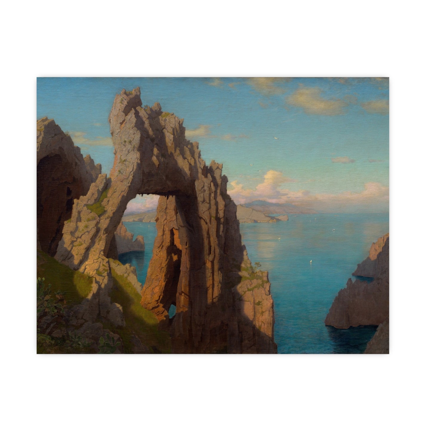 Natural Arch at Capri - Italian Coast Fine Art Poster