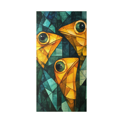 If We Don't Move Maybe They Won't See Us - Garden Friends - Fine Art Print on Canvas