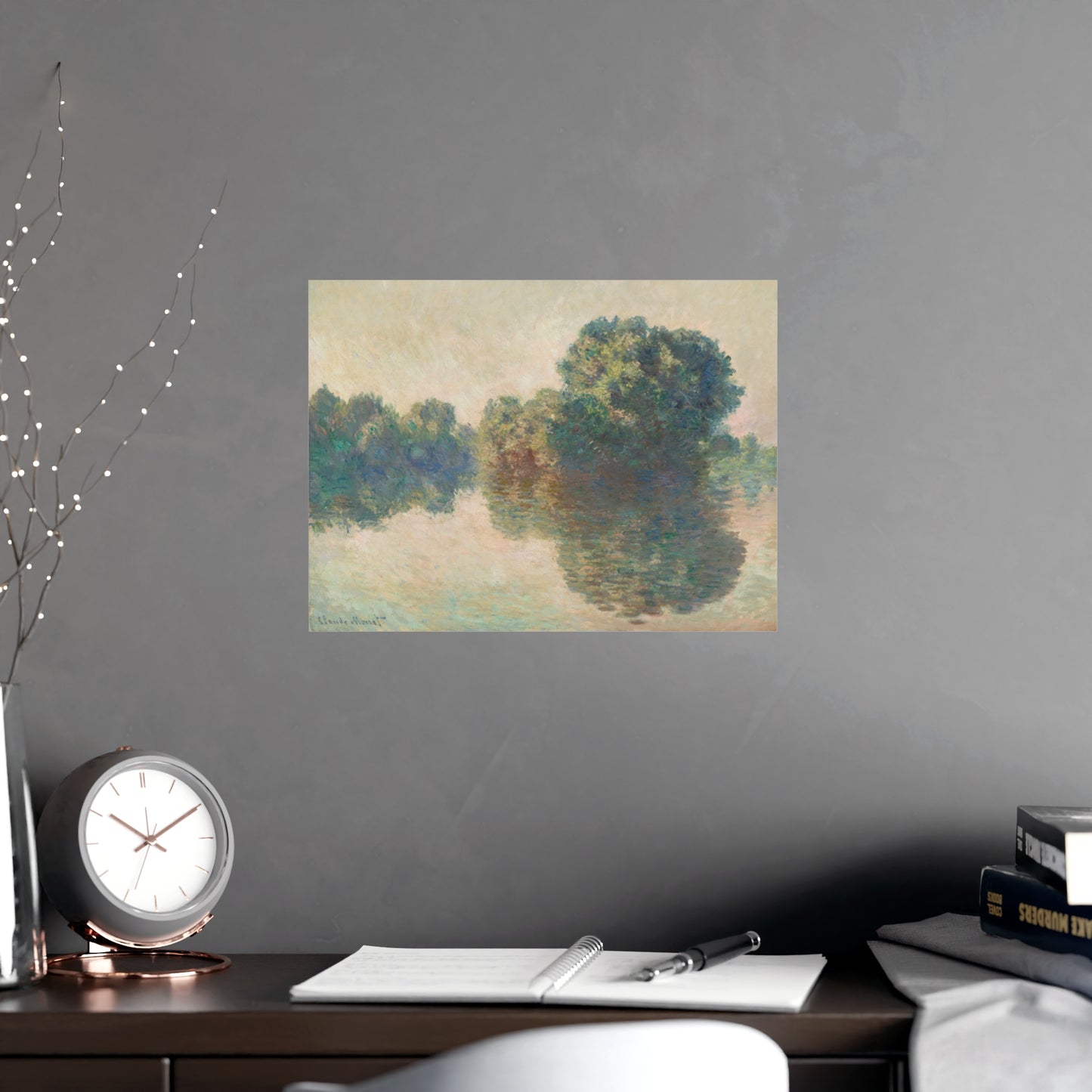 The Seine at Giverny - Monet Fine Art Poster