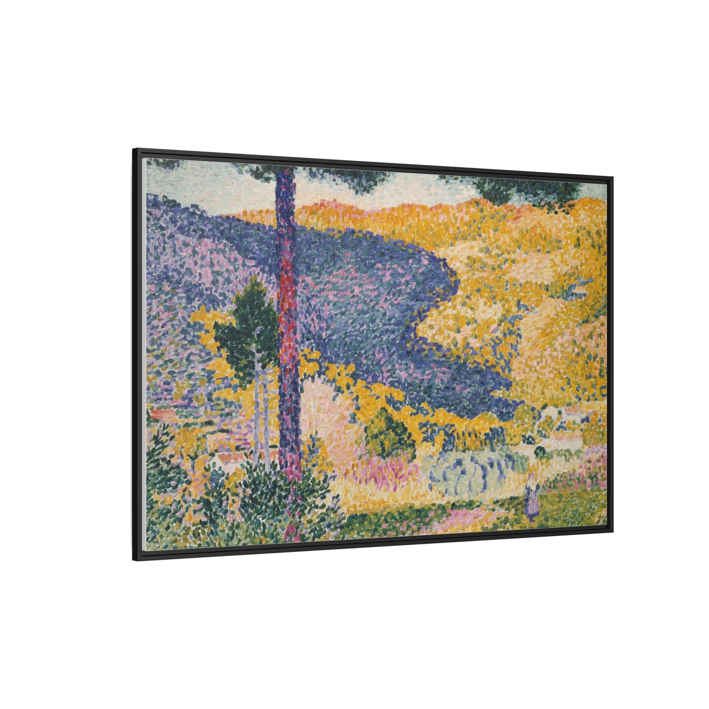 Valley with Fir Shade on the Mountain - Museum Collection - Framed Canvas Print